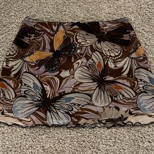 Urban Outfitters micro mini skirt mesh butterfly medium